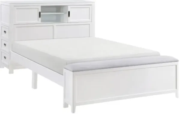 Homelegance® Sloane White Full Bookcase Platform Bed