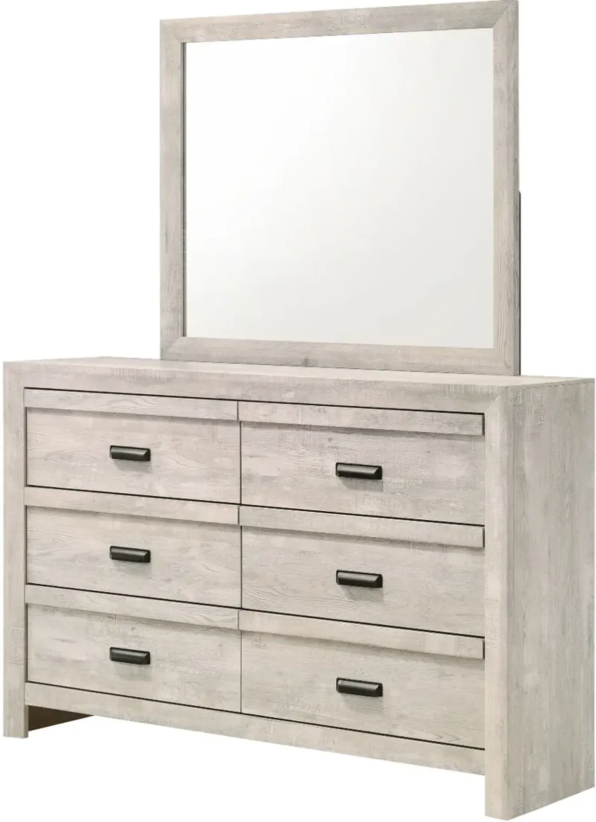 Crown Mark Valor Light Gray Dresser