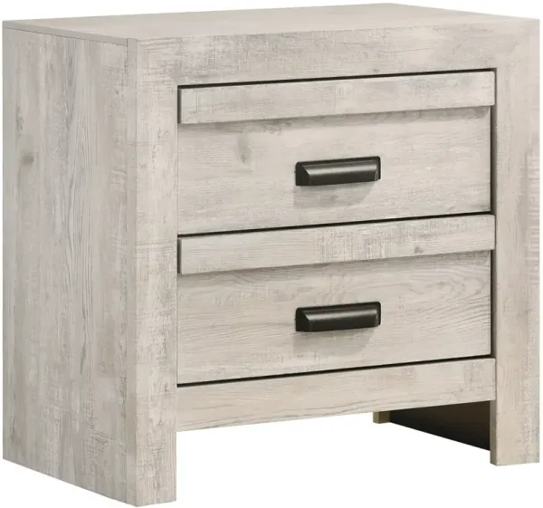 Crown Mark Valor Light Gray Nightstand