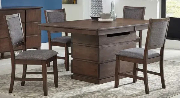 A-America® Chesney 5-Piece Falcon Brown/Gray Dining Set
