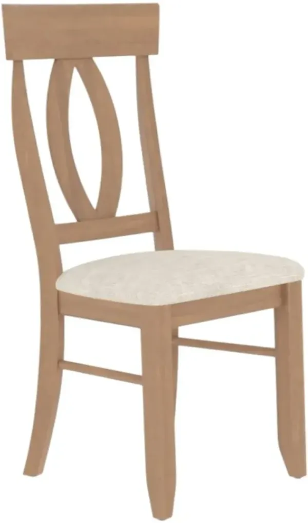 Canadel Core Pecan Washed Upholstered Dining Side Chair