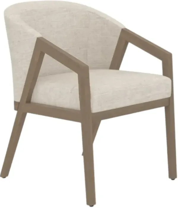 Canadel Downtown 5178 Weathered Gray Upholstered Dining Arm Chair