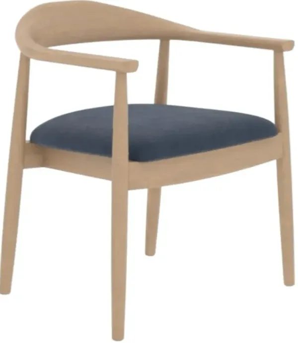 Canadel Downtown 5191 Caramel Washed Upholstered Dining Arm Chair