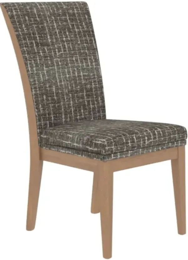 Canadel Core 6303 Pecan Washed Upholstered Dining Side Chair