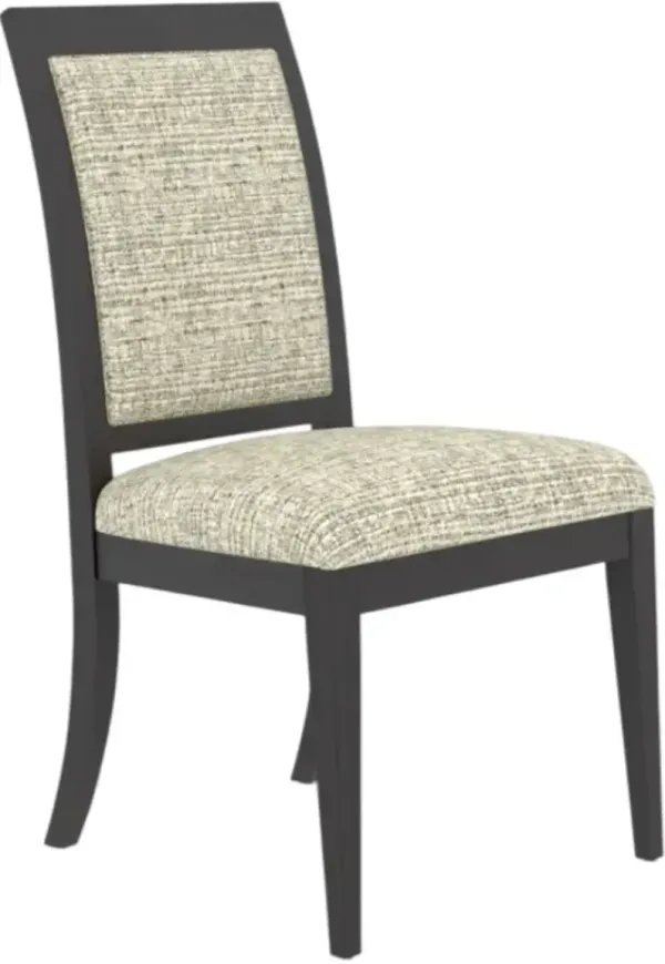 Canadel Core 6304 Ebony Washed Upholstered Dining Side Chair