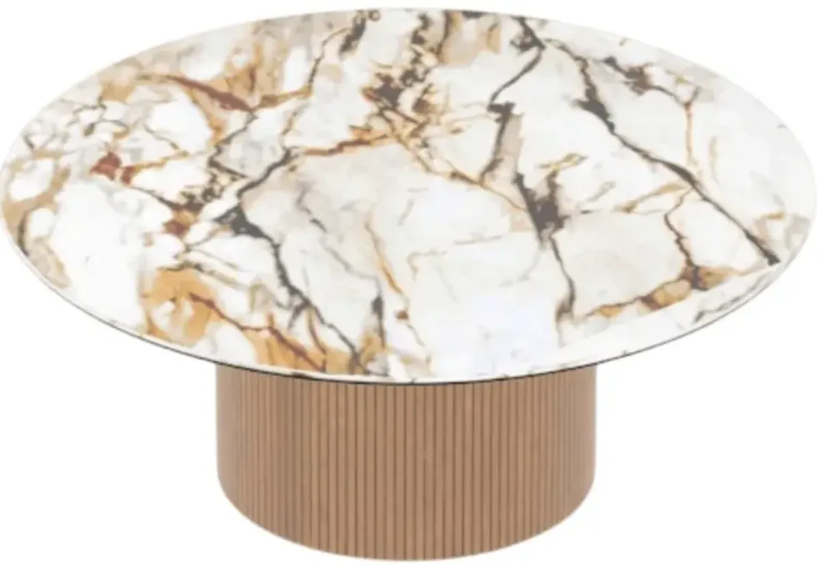 Canadel Accent Shell/Pecan Washed Coffee Table