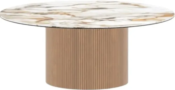 Canadel Accent Shell/Pecan Washed Coffee Table