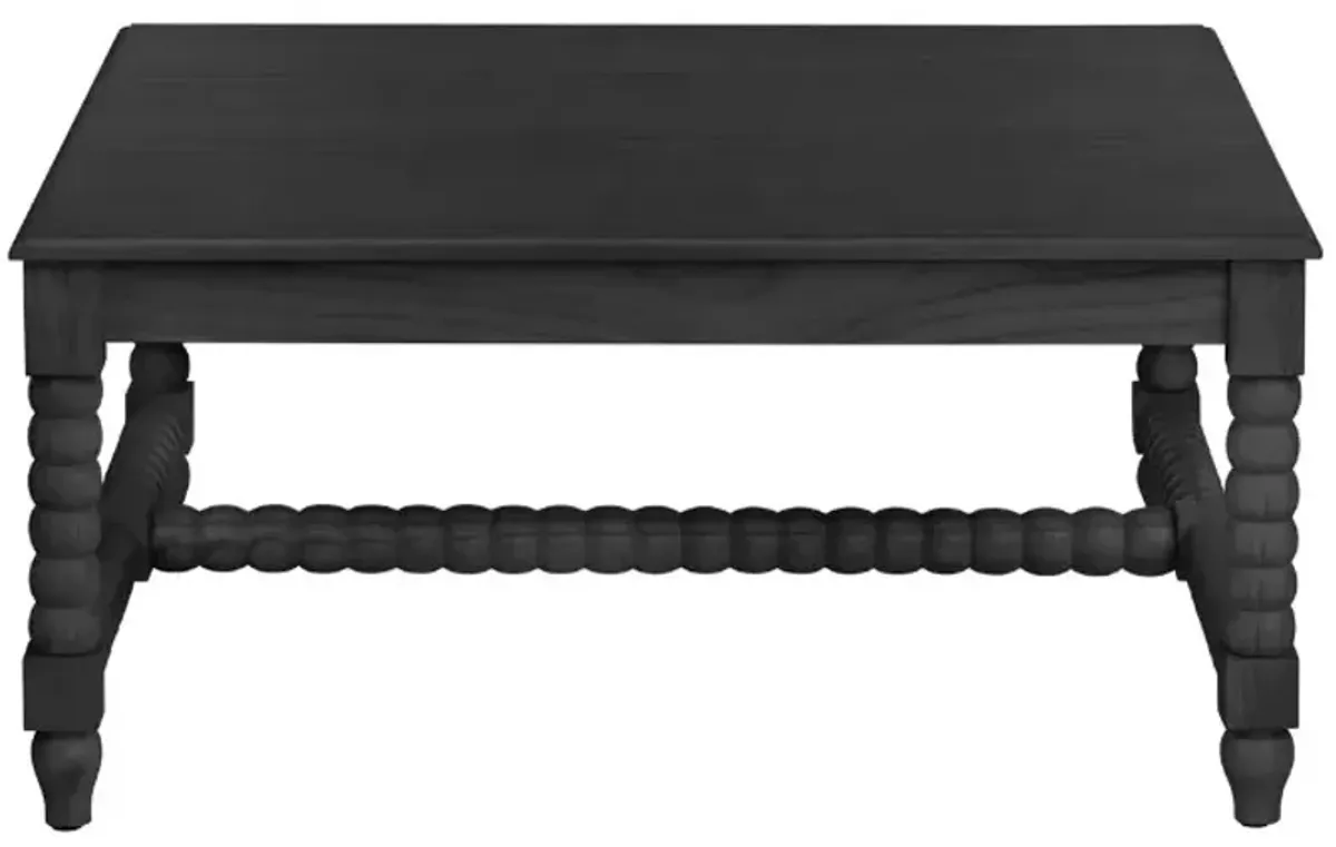 Crestview Collection Meridian Painted Black Cocktail Table