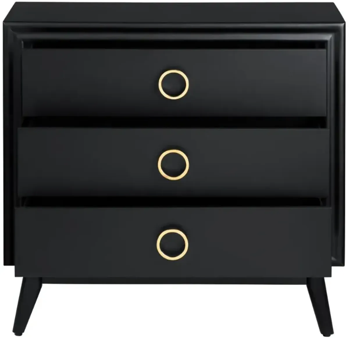 Crestview Collection Pomeroy Black Chest