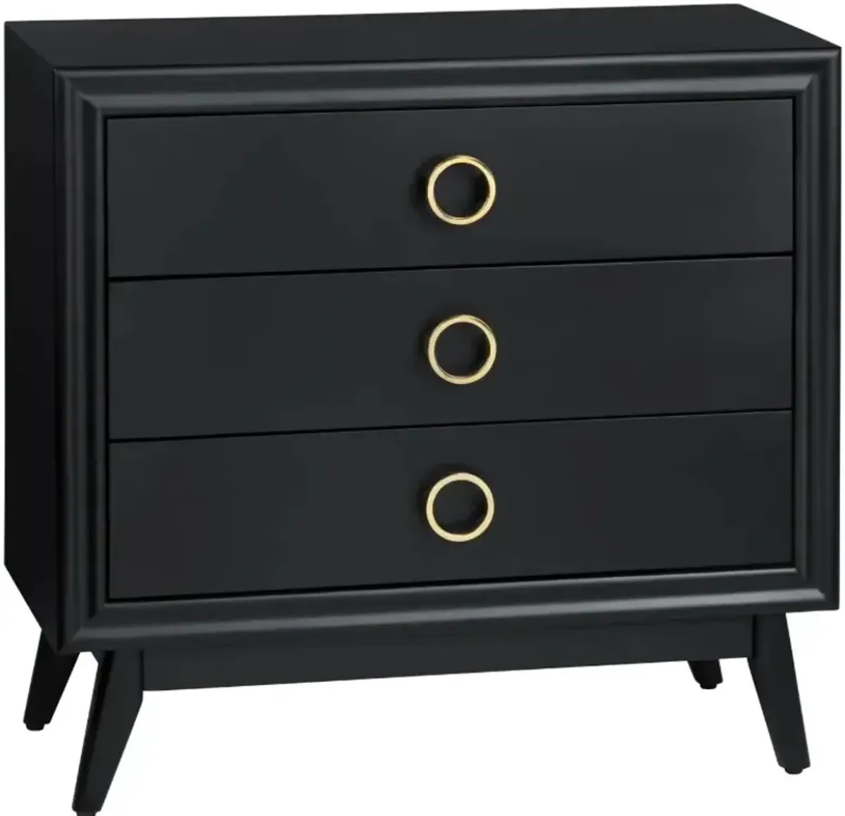 Crestview Collection Pomeroy Black Chest