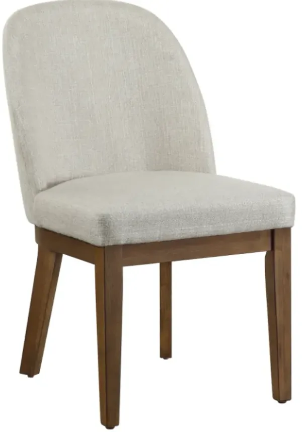New Classic® Home Furnishings Phoenix 2-Piece Chestnut Brown/Light Gray Dining Chair