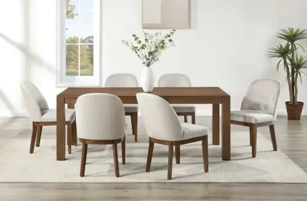 New Classic® Home Furnishings Phoenix 5-Piece Chestnut Brown/Light Gray Dining Set