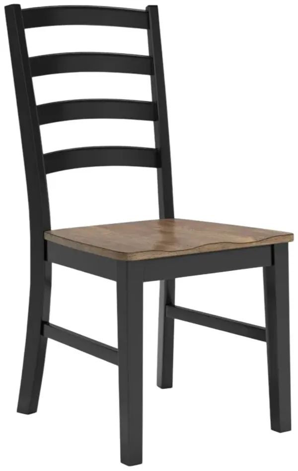 Signature Design by Ashley® Wildenauer Black/Brown Dining Side Chair