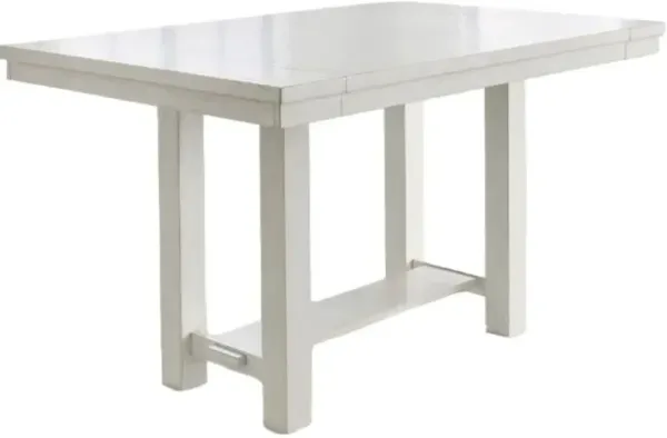 Signature Design by Ashley® Robbinsdale Antique White Counter Height Dining Extension Table