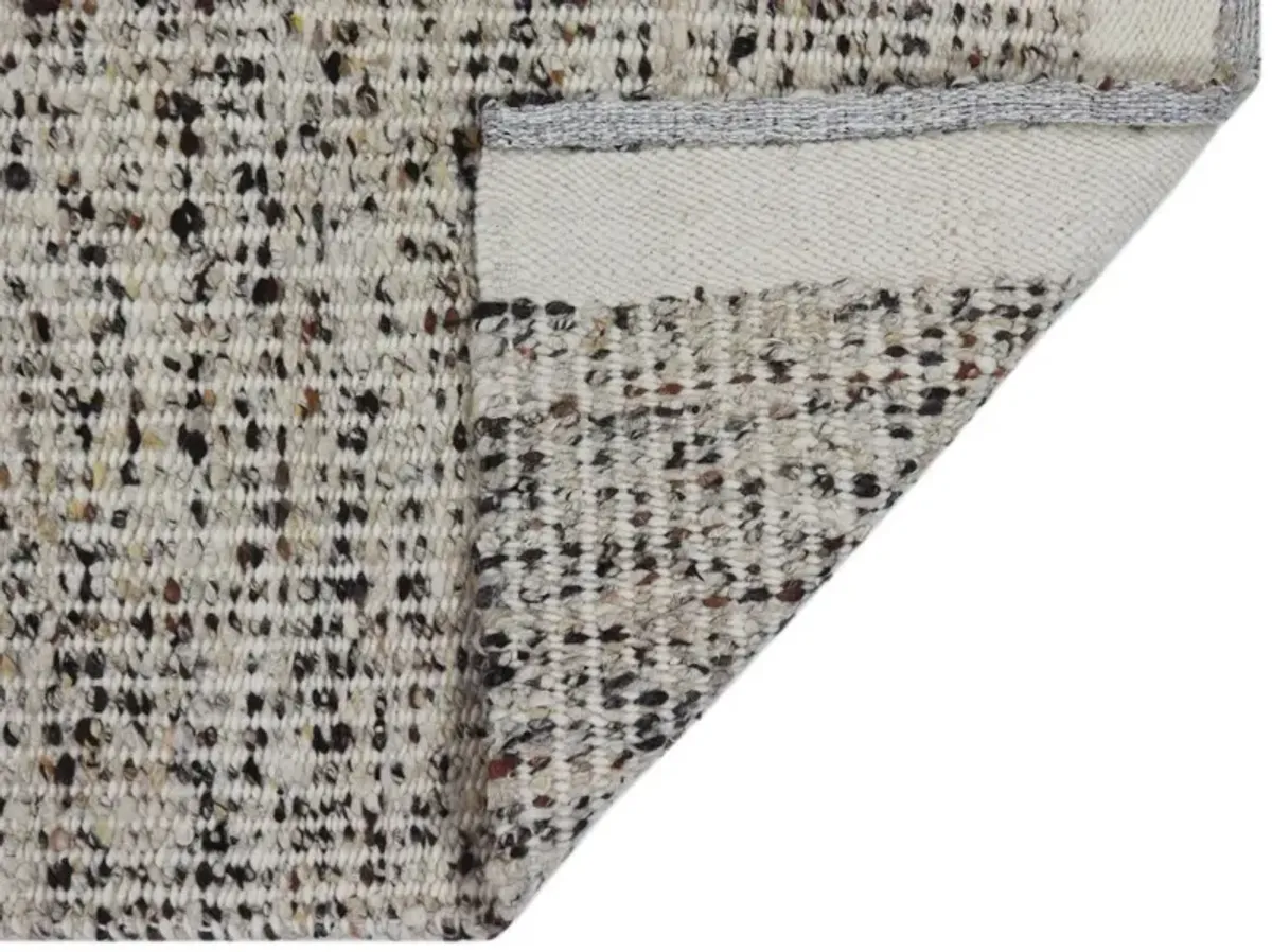 KAS Rugs Darcy Ivory Espresso 8'x10' Area Rug