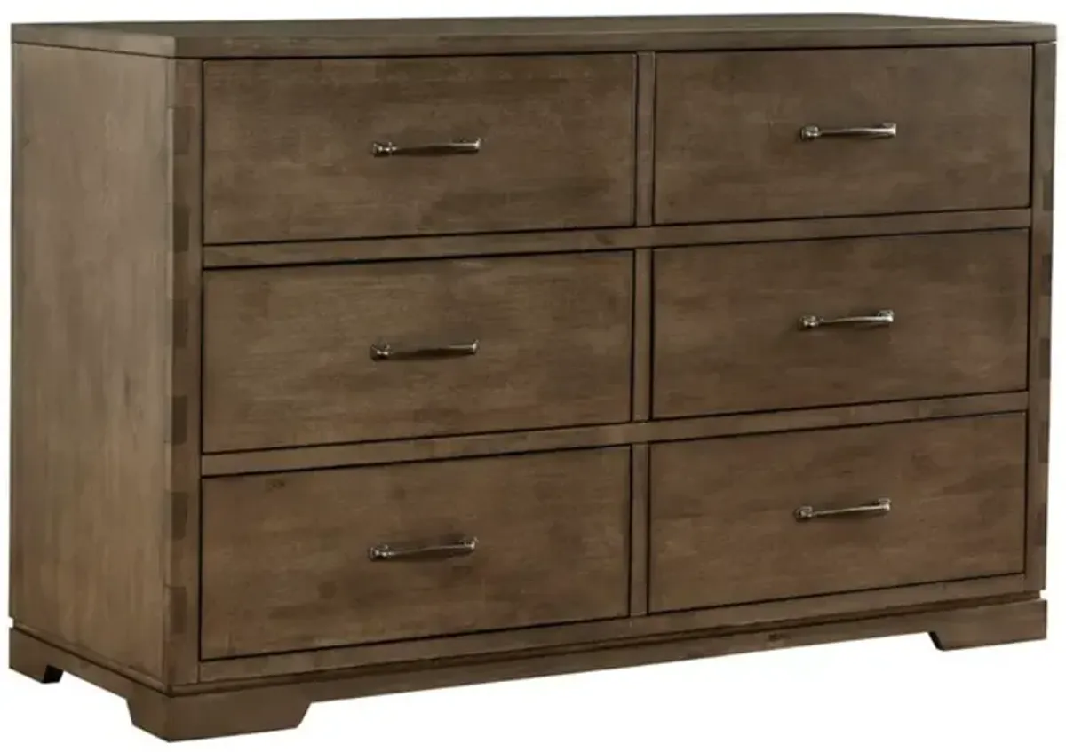 Westwood Design Dovetail Graphite 6-Drawer Dresser