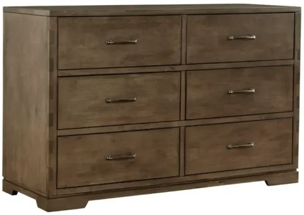 Westwood Design Dovetail Graphite 6-Drawer Dresser