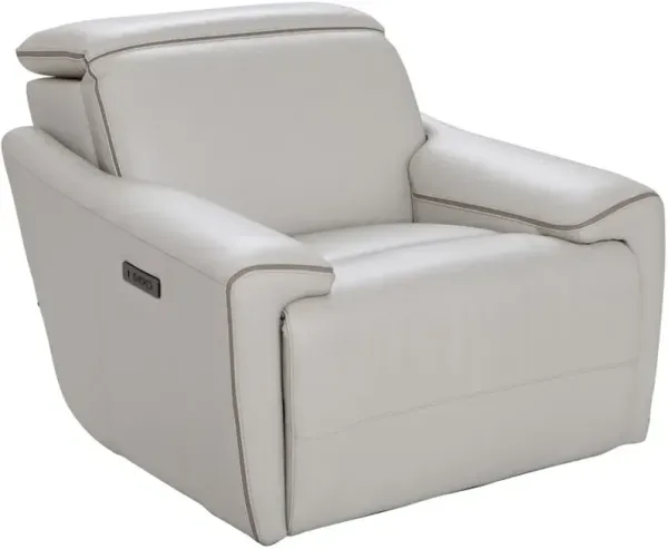 Futura Leather Espresso/Myrtle Beige Power Recliner