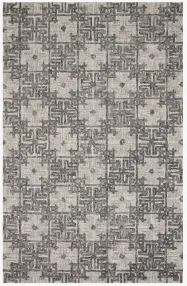 Loloi II Ehren Charcoal/Fog 5'x8' Area Rug