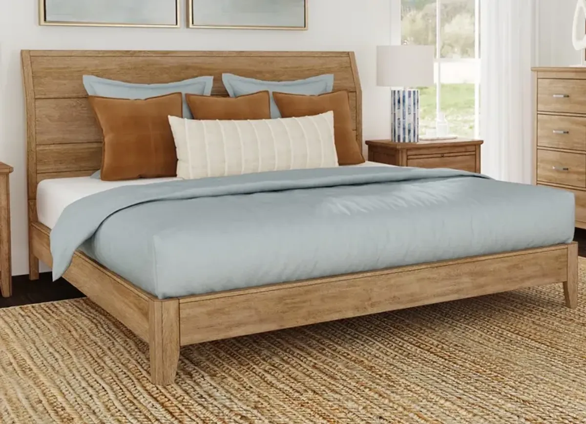 A-America® Geo Heights Butterscotch Queen Panel Bed