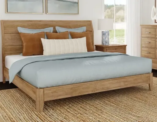 A-America® Geo Heights Butterscotch Queen Panel Bed