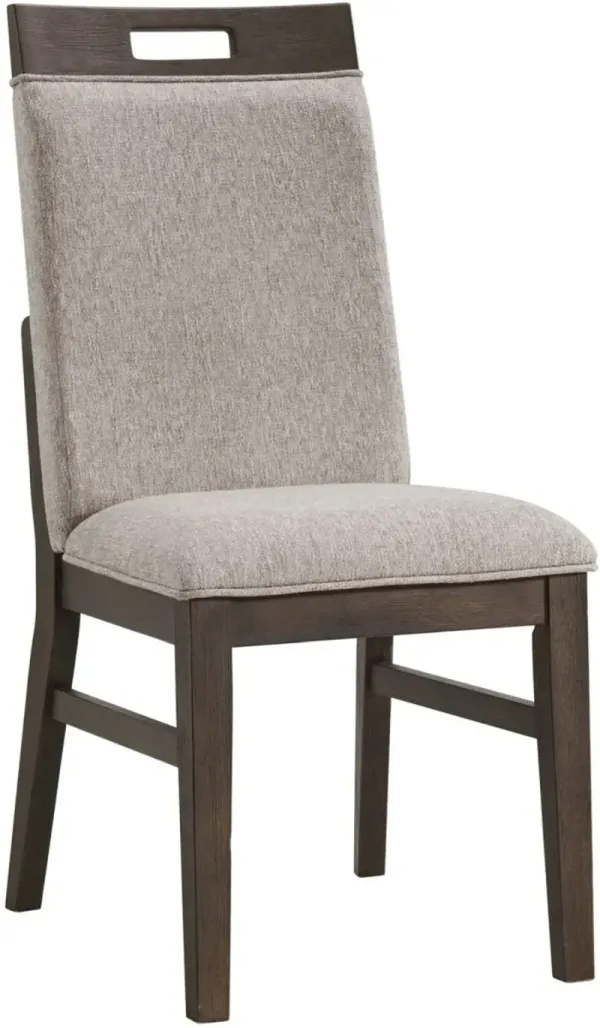 Intercon Hearst Reclaimed Chevron Upholstered Chair
