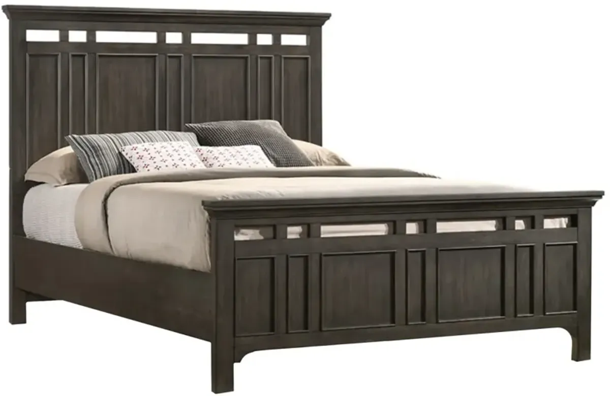Intercon Hawthorne Burnished Clay Queen Panel Standard Bed