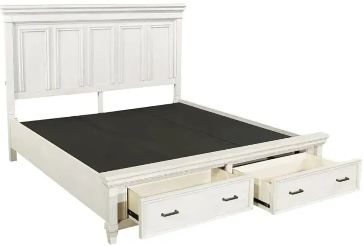 aspenhome Caraway Aged Ivory Queen Bed