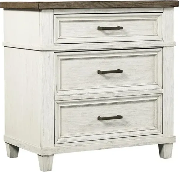 aspenhome® Caraway Aged Ivory 2-Drawer Nightstand