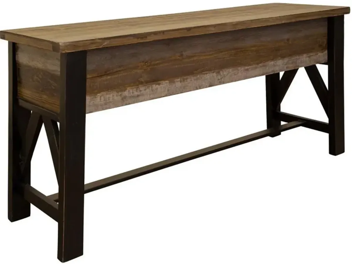 International Furniture Direct Loft Brown Counter Sofa Table