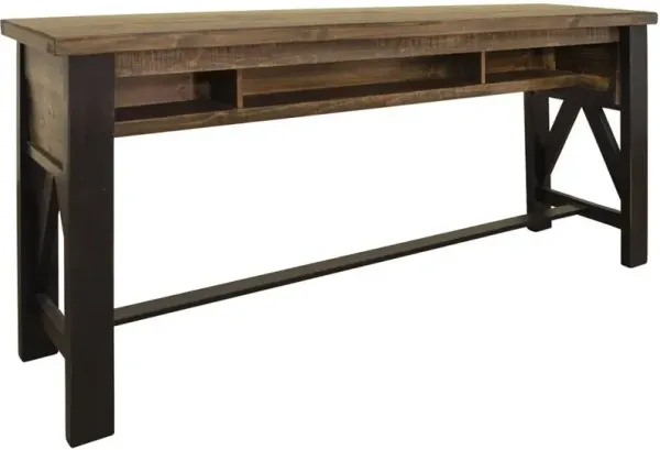 International Furniture Direct Loft Brown Counter Sofa Table