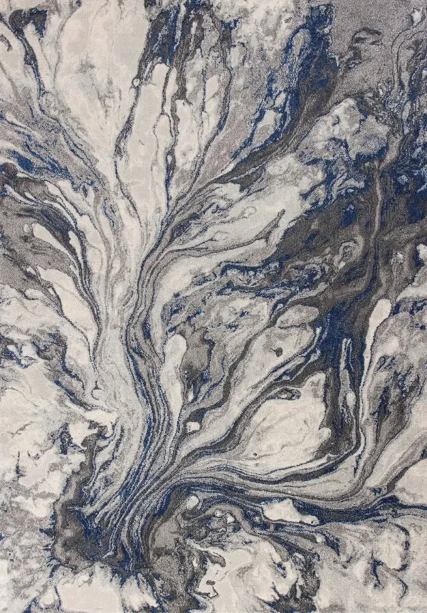 KAS Rugs Illusions Grey Watercolors 8'x11'Rug