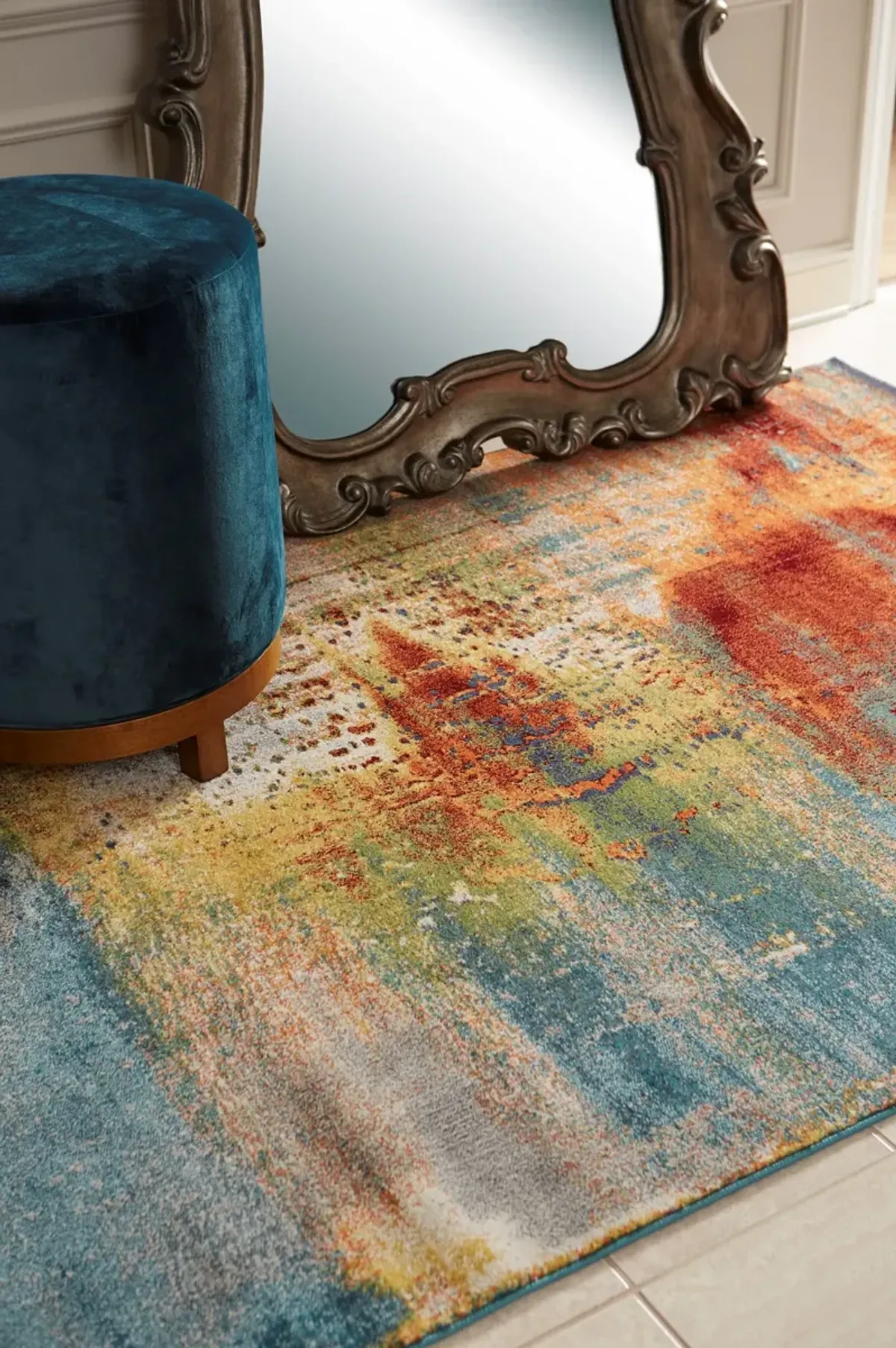 KAS Rugs Illusions Multi Luminous 5'x8' Rug