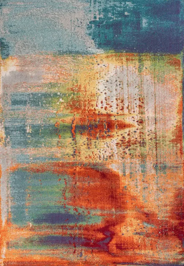 KAS Rugs Illusions Multi Luminous 5'x8' Rug
