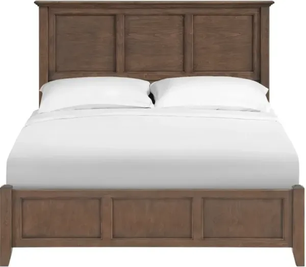Whittier Wood® Furniture McKenzie Java Queen Classic Storage Panel Bed