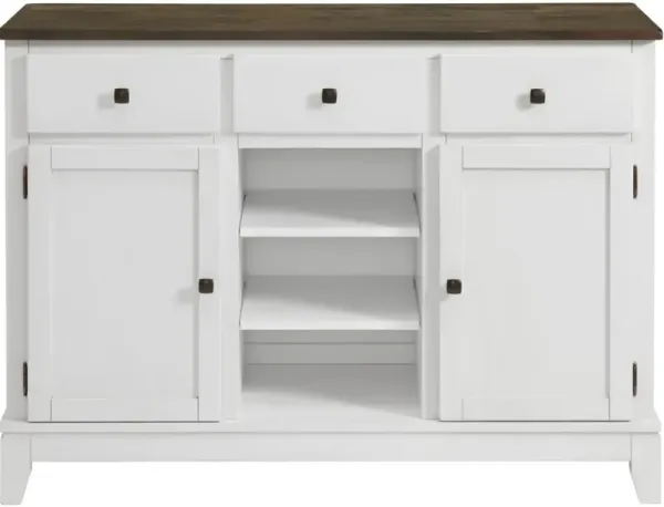 Intercon Kona Gray/White Sideboard