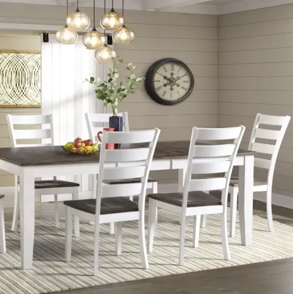 Intercon Kona 5-Piece Gray/White Dining Set