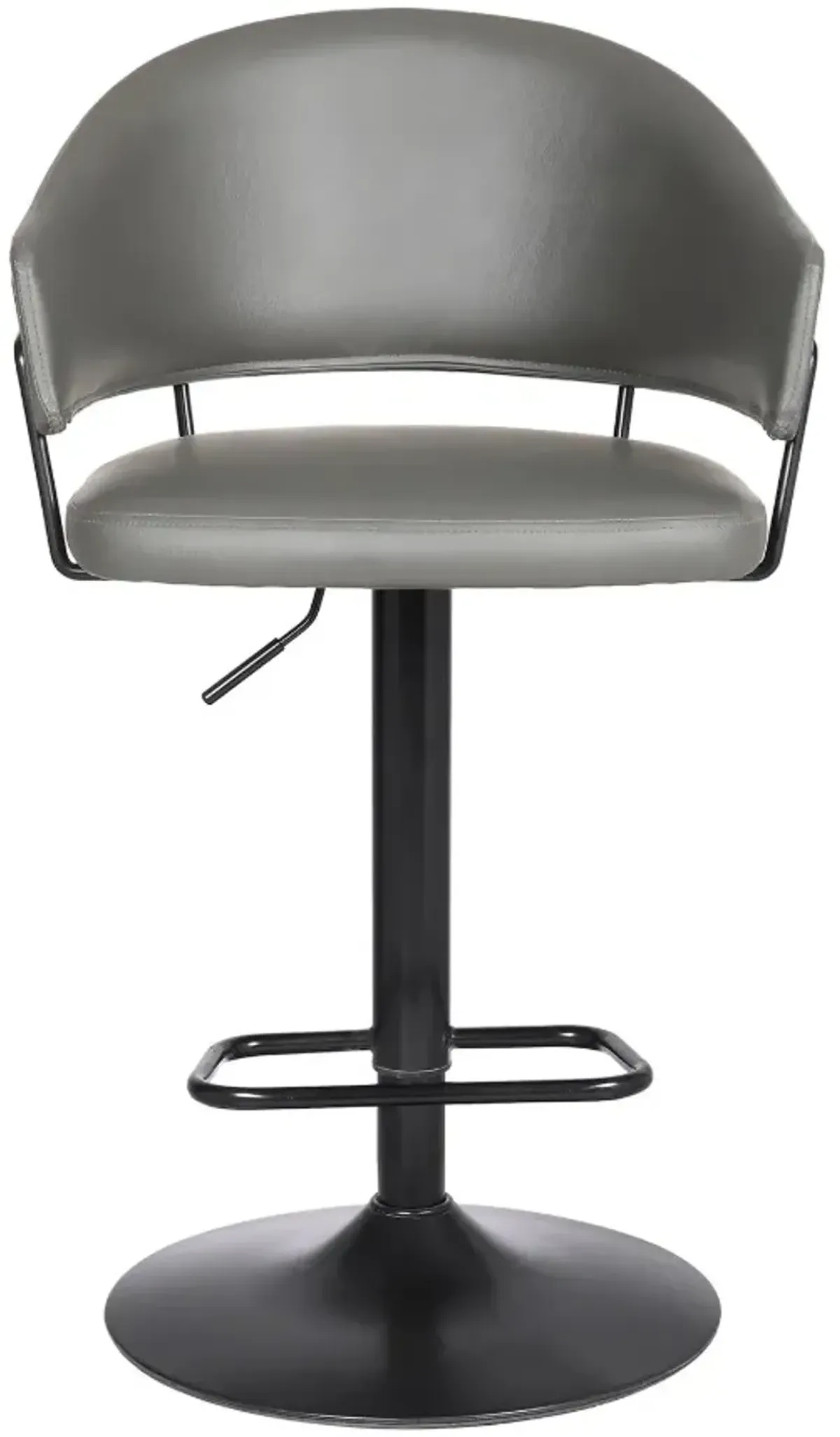 Armen Living Brody Black/Gray Swivel Bar Stool
