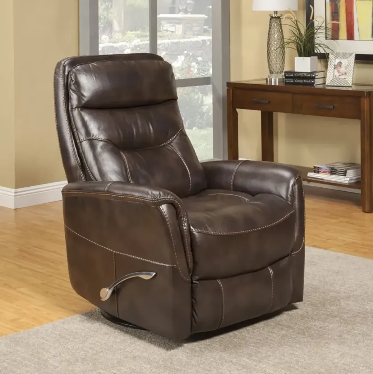 Parker House® Gemini Truffle Manual Swivel Glider Recliner