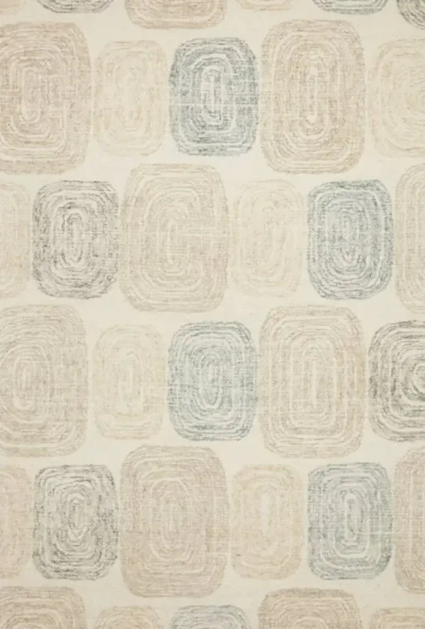 Loloi II Milo Teal/Neutral 5'x8' Area Rug