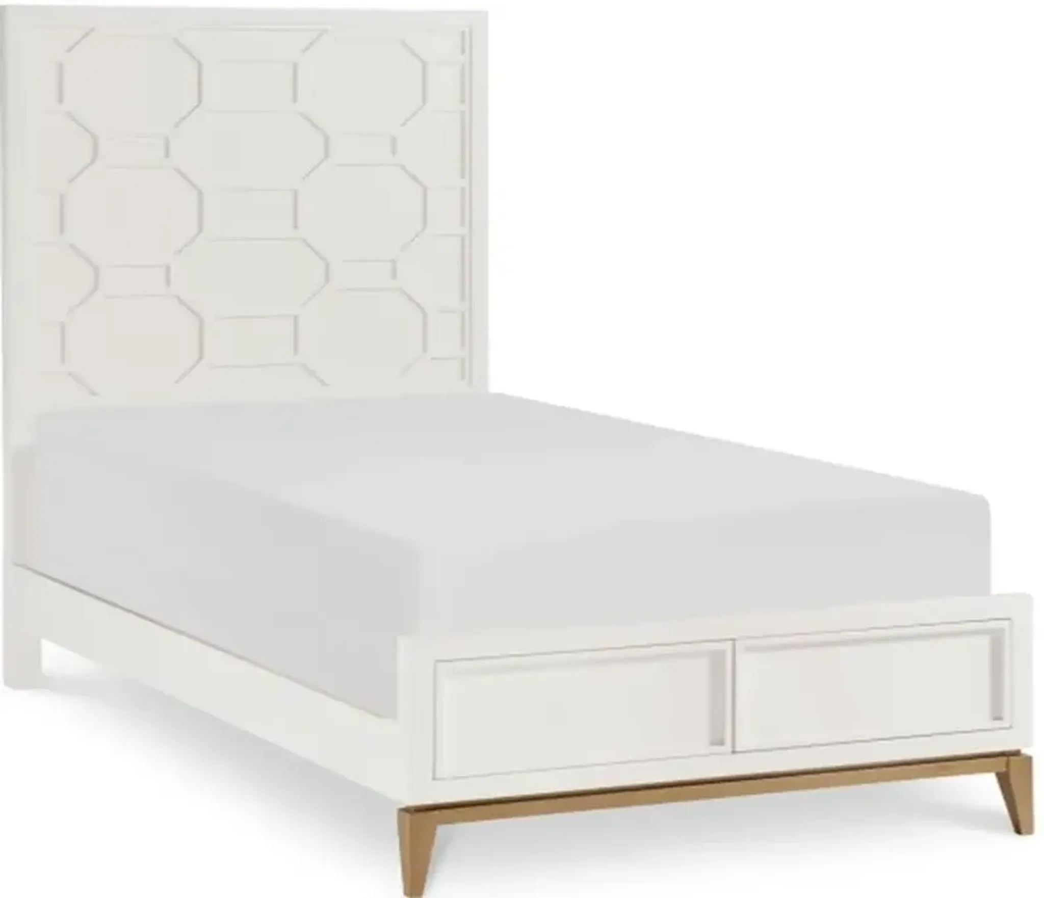 Chelsea By Rachael Ray White Panel Twin Bed | Furniture.com