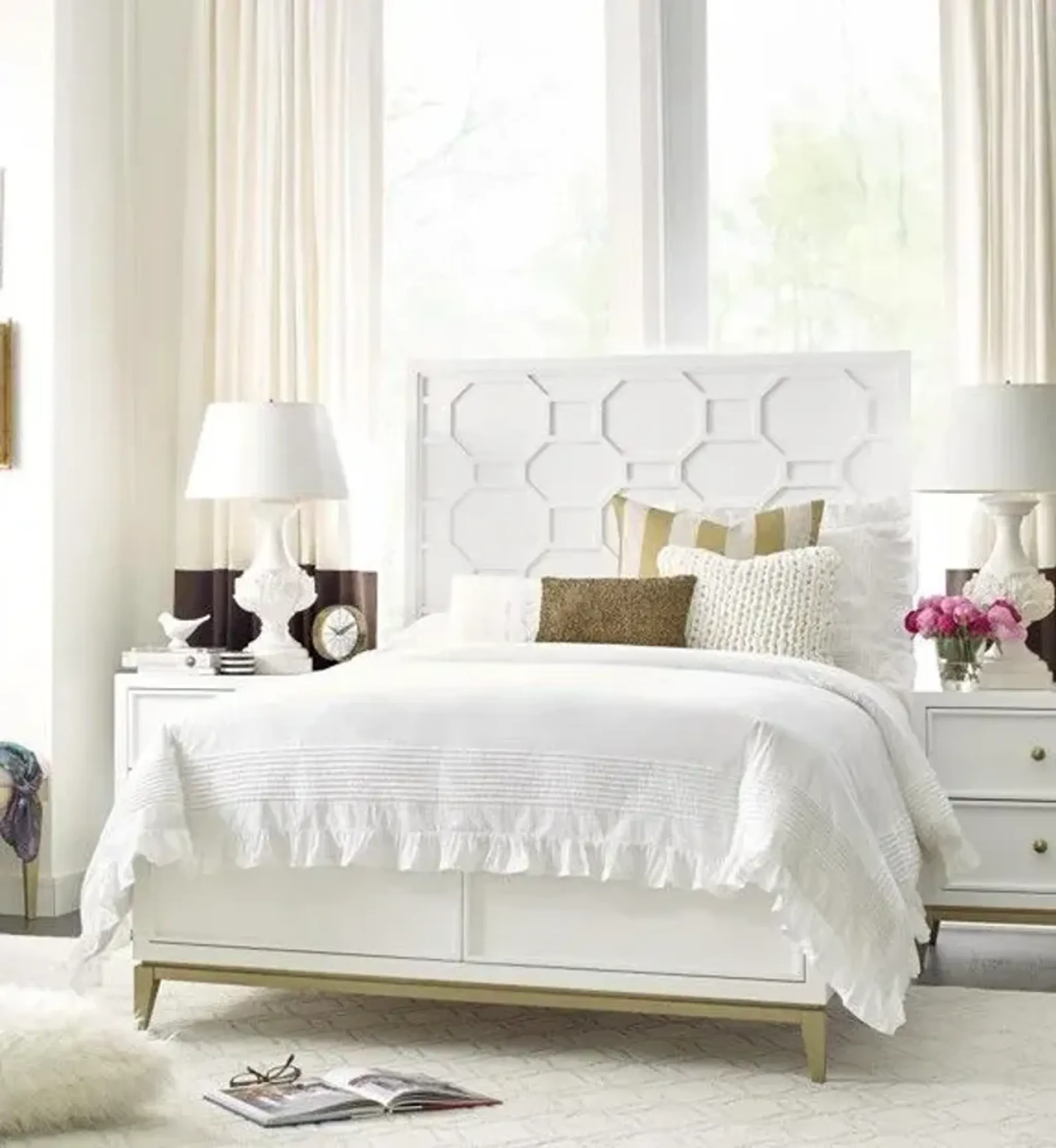 Chelsea By Rachael Ray White Panel Twin Bed | Furniture.com