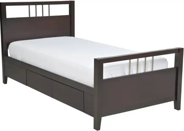 Modus Furniture Nevis Espresso Queen Platform Storage Bed