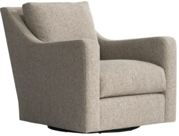 Bernhardt Plush Ventura Brown Swivel Chair