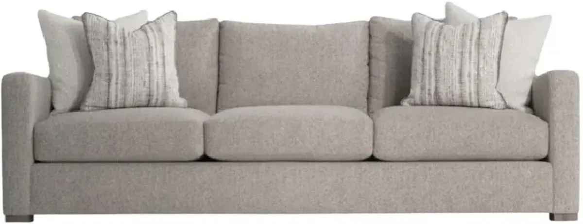 Bernhardt Plush Ventura Gray Sofa