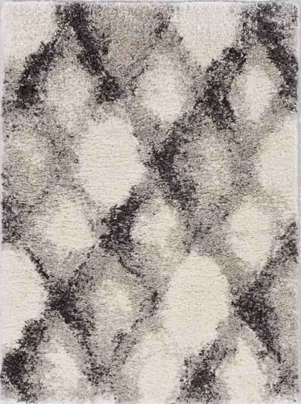 KAS Rugs Phoenix Grey/Ivory Diamond 8'x10' Area Rug