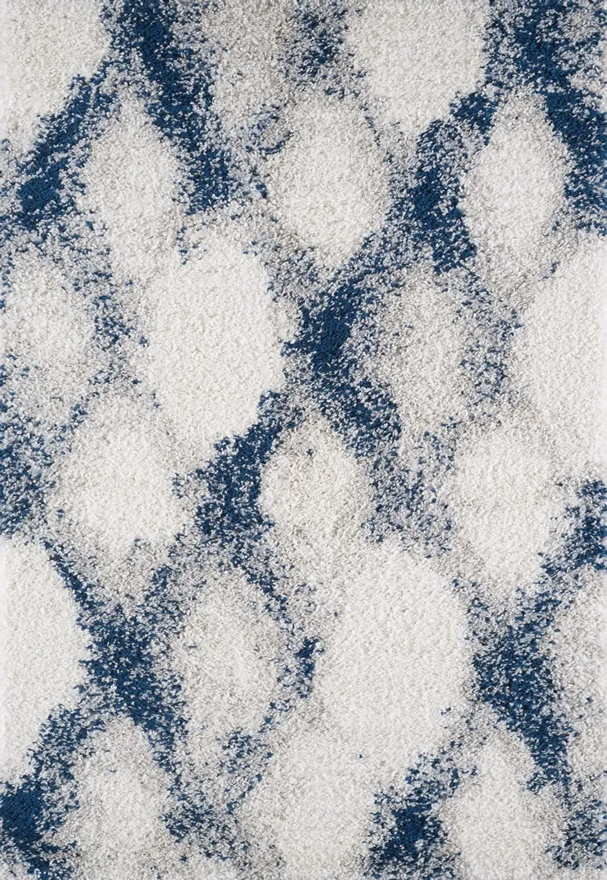 KAS Rugs Phoenix Blue/Ivory Diamond 5'x8' Area Rug