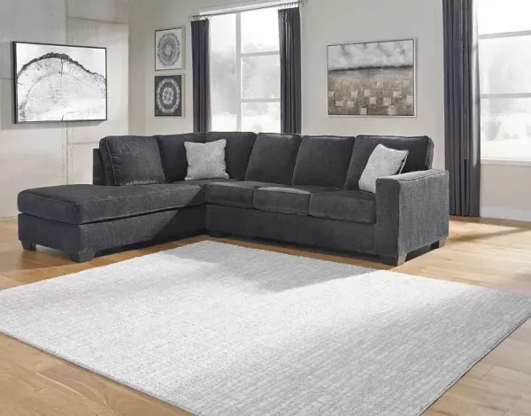 Signature Design by Ashley® Altari 2-Piece Slate Sectional with Ottoman