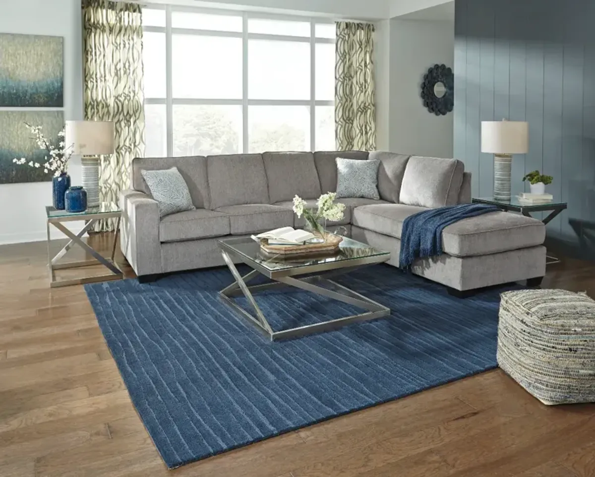 Signature Design by Ashley® Altari 2-Piece Alloy Sectional with Ottoman