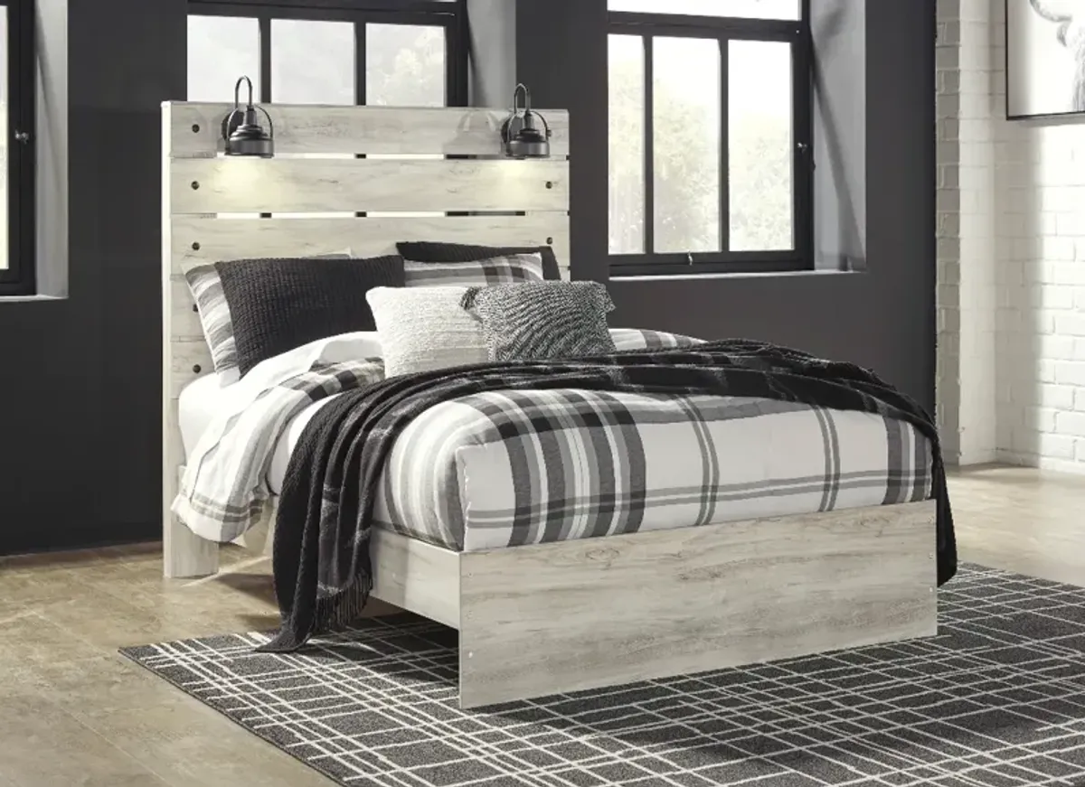 Signature Design by Ashley® Cambeck 5-Piece Whitewash King Panel Bed Set